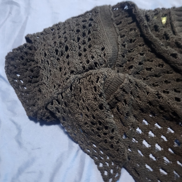 OPEN NIT SWEATER CONVERSE CROP - Picture 5 of 8